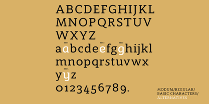 Modum Font Poster 2