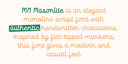 MN Masonlite Font Poster 2