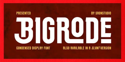 Bigrode Font Poster 1