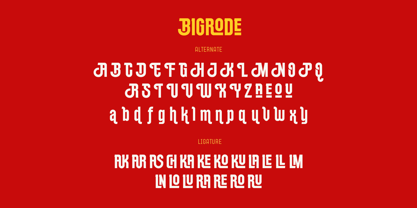 Bigrode Font Poster 13