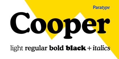 Cooper BT Font Poster 1