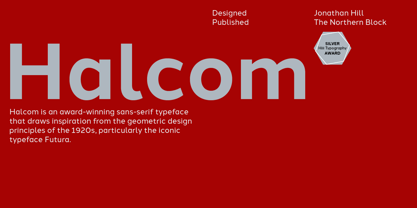 Halcom Font Poster 1