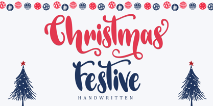 Christmas Festive Font Poster 1