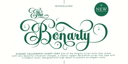 The Bonarty Font Poster 1