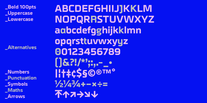 Metral Font Poster 2