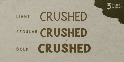 Crushed Font Poster 2