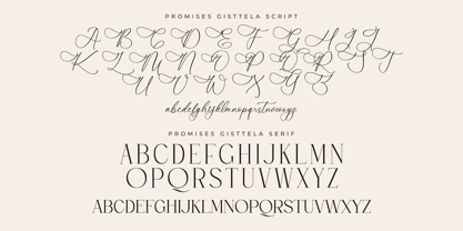 Promises Gisttela Script Font Poster 8