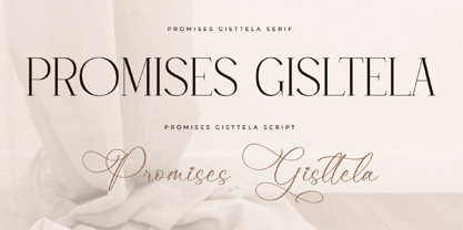 Promises Gisttela Script Font Poster 7