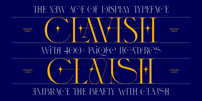 Clavish Font Poster 1