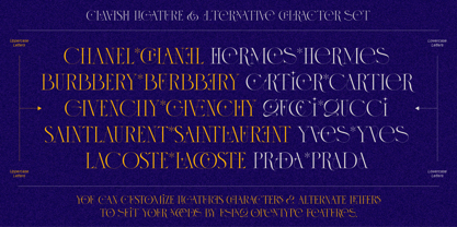 Clavish Font Poster 4