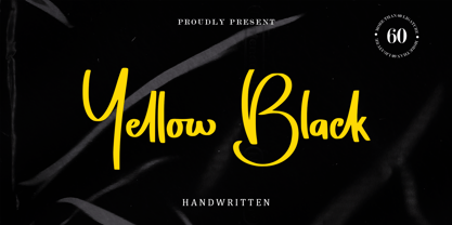 Yellow Black Font Poster 1