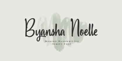 Byansha Noelle Font Poster 1