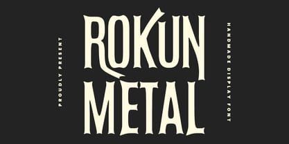 MC Rokun Metal Font Poster 1