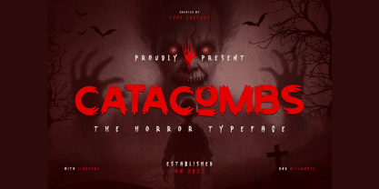 Catacombs Font Poster 1