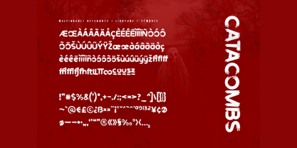 Catacombs Font Poster 2