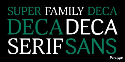 Deca Serif Font Poster 3