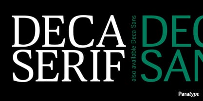 Deca Serif Font Poster 1