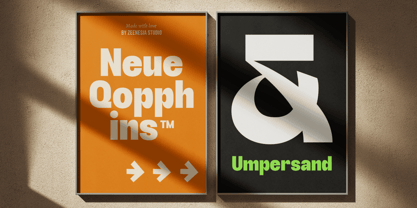 Neue Qophins Font Poster 9