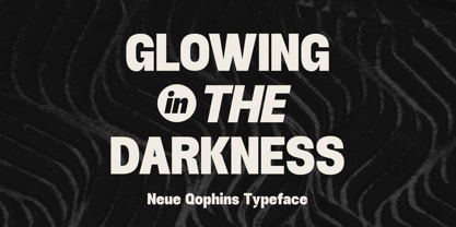 Neue Qophins Font Poster 2