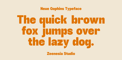 Neue Qophins Font Poster 14