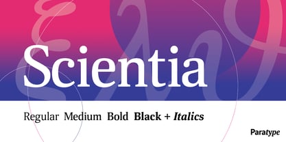 Scientia Font Poster 1