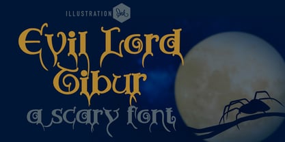 ZP Evil Lord Tibor Font Poster 1