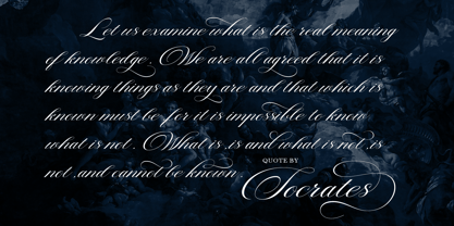 The Cartography Calligraphy Font Poster 4