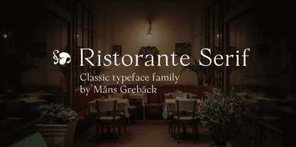 Ristorante Serif Font Poster 1