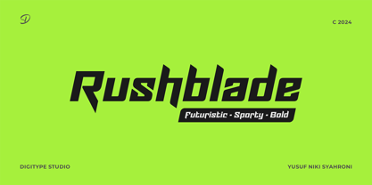 Rushblade Fuente Póster 1