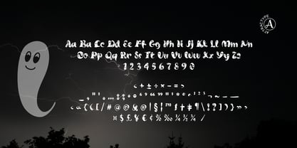 Ghost Smile Font Poster 6