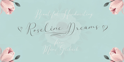 Roseline Dreams Font Poster 1