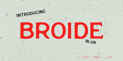 Broide Blur Font Poster 1