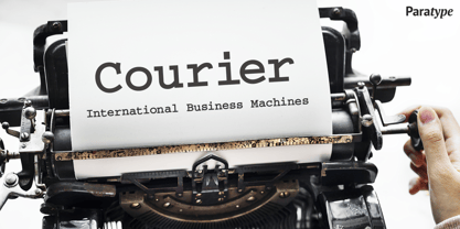 Courier Font Poster 1