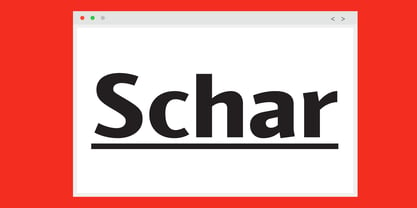 Schar Font Poster 7