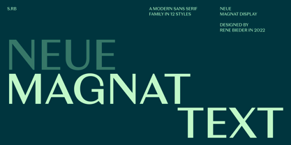 Neue Magnat Text Font Poster 1