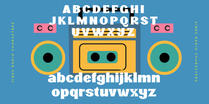 Vibes Radio Font Poster 13