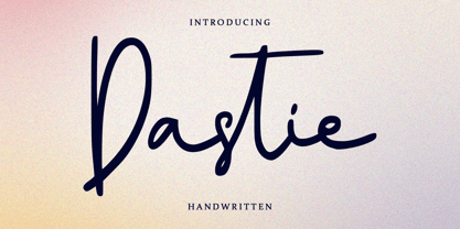 Dastie Font Poster 1