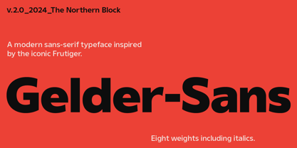 Gelder Sans Font Poster 1