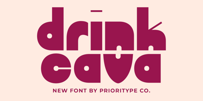 Drink Cava Font Poster 1