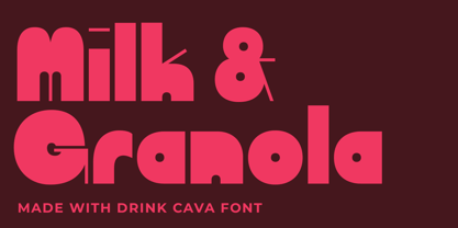 Drink Cava Font Poster 4