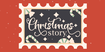 Christmas Stamp Font Poster 5