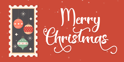 Christmas Stamp Font Poster 4