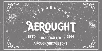 Aerought Font Poster 1