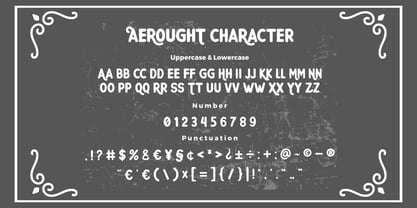 Aerought Font Poster 5