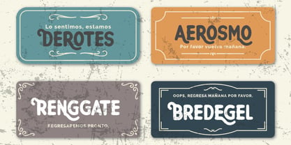 Aerought Font Poster 4