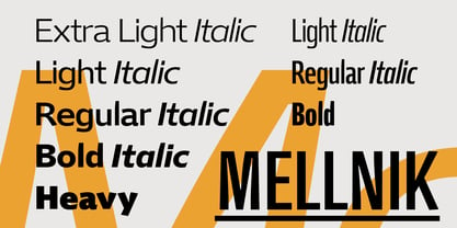 Mellnik Font Poster 2