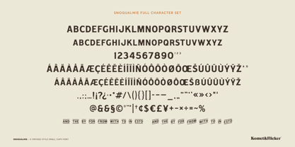 Snoqualmie Font Poster 15