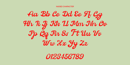 Nadied Font Poster 7