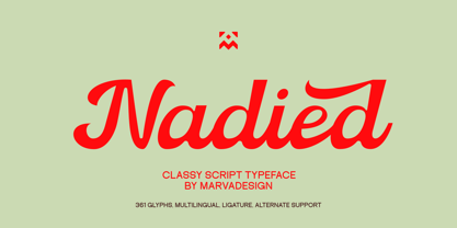 Nadied Font Poster 1