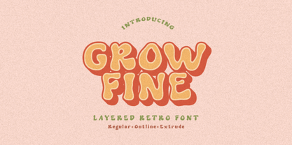 Grow Fine Font Poster 1